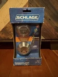 Schlage Satin Nickel Dead Bolt Keyed Two Sides Door Lock B362N V 619. Fixed Price $29.00.