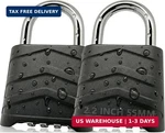 Sepox Pack Large Combination Padlock Outdoor, 2.2" 55MM All-weather Combo. Fixed Price $33.69.