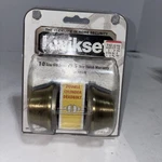 Kwikset Deadbolt Double Cylinder Keyed Lock Brass New. Fixed Price $7.99.