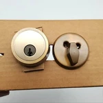 Falcon Deadbolt Single Cylinder & Thumb Turn Antique Bronze 2-3/8" Bs D4470 Usa. Fixed Price $38.26.
