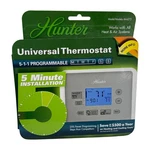 Hunter 5-1-1 Programmable White Universal Thermostat 44272. Fixed Price $34.99.