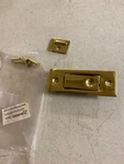 Deltana PDB42U3 3" Pocket Door Jamb Bolt Lock - Polished Brass. Fixed Price $10.38.