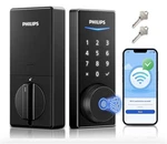 Philips Home Access 4000 Series Smart Door Lock, Fingerprint, Keypad, Wi-fi. Fixed Price $125.00.