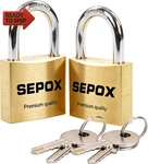 Sepox Brass With Same 2PACK 40MM Keyed Alike Padlocks. Fixed Price $21.71.