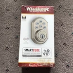 Kwikset Smartcode 910 Keyless Touchpad Electronic Deadbolt, Satin Nickel. Fixed Price $100.00.