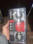 Kwikset Polo Satin Nickel Keyed Entry Door Knob W/ Microban Technology. Fixed Price $12.95.