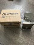 Kwikset Low Profile Satin Nickel Deadbolt 92580-028 258SQT15-SMT6AL. Fixed Price $33.99.