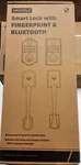 Front Door Lock Set With Handle Heantle Fingerprint Keyless Entry Smart Deadbolt. Fixed Price $74.99.