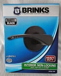 Brinks Heavy Duty Interior Non-locking Hall/closet Lever Matte Black #2730-122. Fixed Price $14.99.