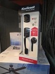 Matte Black Kwikset Handleset With Deadbolt Smartkey Security For Exterior Doors. Fixed Price $95.00.