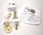 Mfs Supply Polished Brass Deadbolt Back Set Latch Hardware Keyed Entry 44535. Fixed Price $10.49.