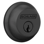 Schlage B60 Series Matte Black Single Cylinder Deadbolt Certified. Fixed Price $38.00.