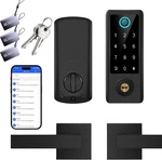 Bebasia Smart Fingerprint Door Lock With Handle Set, Full App Control. Fixed Price $49.99.
