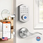 Probrico Smart Door Lock Satin Nickel Keyless Entry Keypad. Fixed Price $132.17.