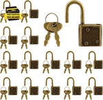 Mini With Key, Small Luggage Little Padlock, Diary Bronze. Fixed Price $12.06.