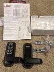 Lockey Digital Door 2835 Lever Keyless Black Metal For Home Office-open Box. Fixed Price $129.99.