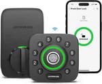 Ultraloq Bluetooth + Built-in Wifi Door Sensor, Black With Satin Nickel. Fixed Price $240.90.