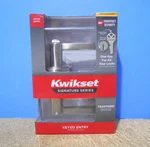 Kwikset Signature Smartkey Trafford Keyed Entry Door Handle Lock Satin Nickel. Fixed Price $22.99.