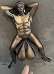 Funny Gag Gift - Bronzed Door Knocker With Balls. Fixed Price $59.99.