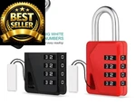 Zhege Locks For Locker With Code, Small Combo 2P, 2PACK, Black & Red. Fixed Price $13.99.