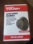 Hyper Tough Keyed Entry Single Cylinder Deadbolt Rubbed Bronze. Fixed Price $14.99.