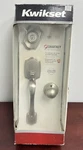 Kwikset Belleview Polo Satin Nickel Front Door Lock Handle 96870-099. Fixed Price $64.99.