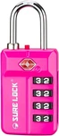 Sure Tsa Approved 4-DIGIT Resettable Combination Luggage Locks With Open Al. Fixed Price $12.67.