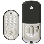 Yale Assure Lock With Zwave Satin Nickel Smart Keypad Deadbolt Works. Fixed Price $146.50.