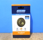 Schlage Double Cylinder Deadbolt Antique Brass Finish Keyed Sides B62 609. Fixed Price $27.99.