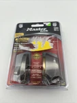Master Lock DSO0615 Single Cylinder Deadbolt, Satin Nickel, Fits Most Doors. New. Fixed Price $12.99.