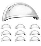 Box Of Amerock BP5301026 Polished Chrome Drawer 3" Cup Pull Handle-new/sealed. Fixed Price $35.00.