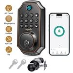 Arpha Smart Fingerprint Keyless Door Lock Keypad Deadbolt Anti-peep App+knob Set. Fixed Price $89.99.