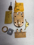 Yale 197-1/4 Jimmy-proof Deadlock Vintage Unused Gold Color. Fixed Price $59.99.
