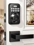 Keyless Entry Door Lock With 2 Lever Handles, Zowill Electronic Keypad Deadbolt. Fixed Price $70.47.