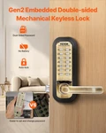 Mechanical Keyless Entry Door Lock, For Home Office Fence Garage. Fixed Price $70.17.
