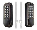 Mechanical Keyless Combination Latch Door Lock With Double Keypads Oil Rubbed. Fixed Price $120.99.