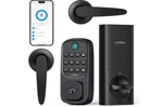 Wifi Door With 2 Handle Set, Fingerprint Keyless Entry Lock, Built-in. Fixed Price $66.99.