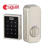 Emtek Smart Touchscreen Deadbolt Connected By August EMP1101-US26, Chrome. Fixed Price $327.95.