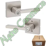 *1-SET* Kwikset Entry Halifax 740HFL Keyed Front Door Handle Smarkey 97402-810. Fixed Price $44.99.