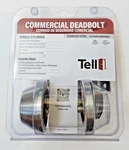 Tell Manufacturing Stainless Steel Single Cylinder Commercial Deadbolt. Fixed Price $35.89.