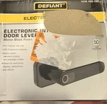 Defiant Electronic Fingerprint Door Lock Automatic Home Security Black Matte. Fixed Price $29.88.