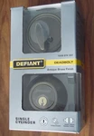 New Defiant Single Cylinder Antique Brass Residential Deadbolt 1008 974 337. Fixed Price $17.20.