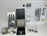 Philips Smart Wi-fi Door Lock Deadbolt With Lever 4200 Series Satin Nickel. Fixed Price $78.19.