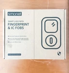 Smonet Smart Lock W/ Fingerprint, Keypad, Rfid Fob & App Control Black New. Fixed Price $79.99.