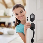 Neutype Matte Black Electronic Keypad Deadbolt With Handle, Keyless Entry, 4-.... Fixed Price $75.66.