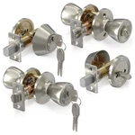 Set Of 2 Mobile Home Door Lock Exterior Keyed Silver. Fixed Price $73.99.