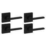 Kwikset Casey Interior Door Handle Lever For Closet 4 Pack Passage Matte Black. Fixed Price $117.14.