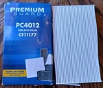 Premium Guard PC4012 Cabin Air Filter For 09-18 Nissan Cube Juke Leaf Sentra. Fixed Price $18.99.