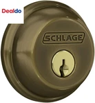 B60 609 Deadbolt, Keyed 1 Side, Highest Residential Security, Antique Brass. Fixed Price $55.25.