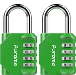 2 Pack Combination 4 Digit Outdoor Waterproof Green Padlock. Fixed Price $20.72.